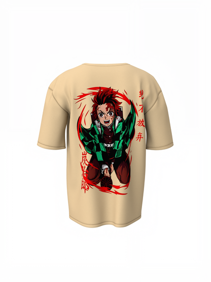 Tanjiro Kamado Oversized T-Shirts Anime Streetwear Tee