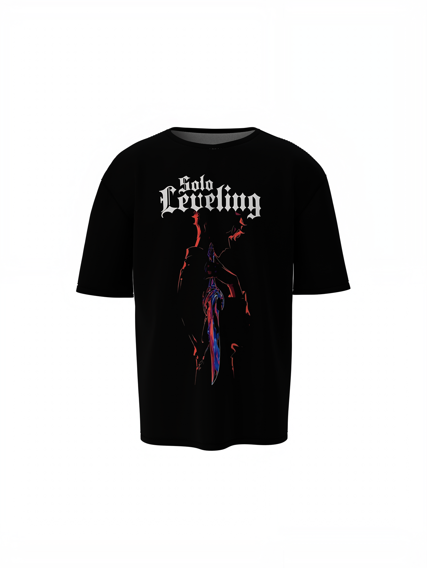 Solo Leveling Shadow Oversized T-Shirts  Dark Anime Wear