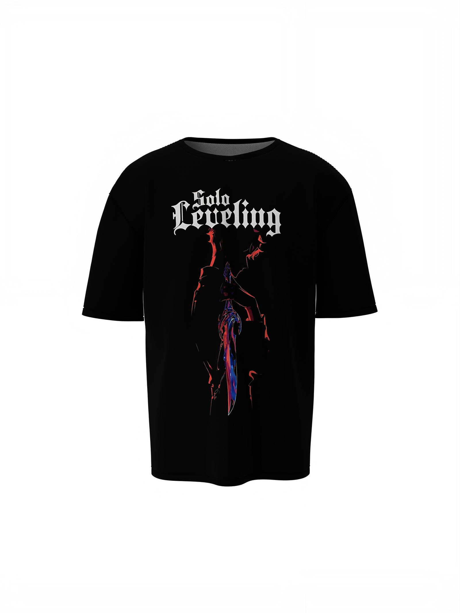 Solo Leveling Shadow Oversized T-Shirts  Dark Anime Wear
