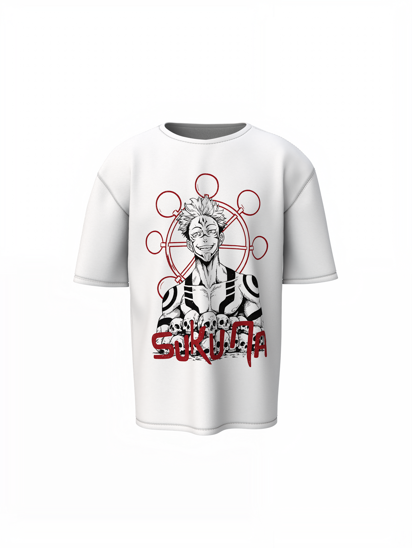 Sukuna Oversized T-Shirt Anime Streetwear Graphic Tee