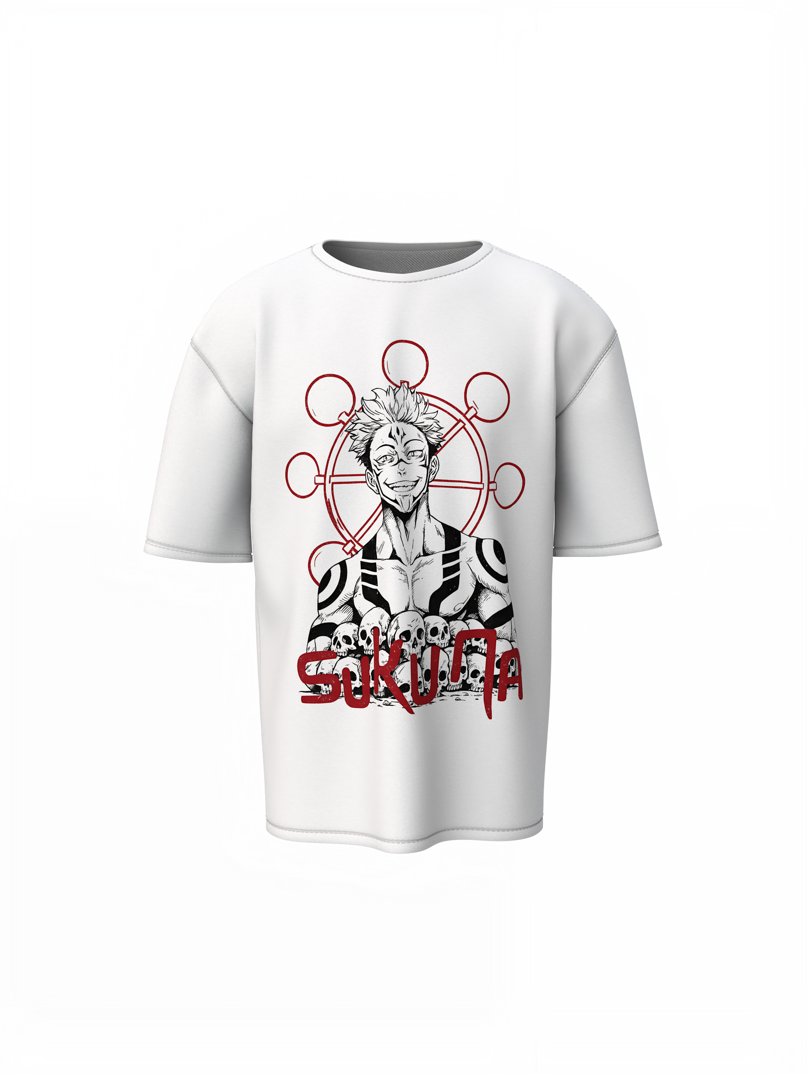 Sukuna Oversized T-Shirt Anime Streetwear Graphic Tee