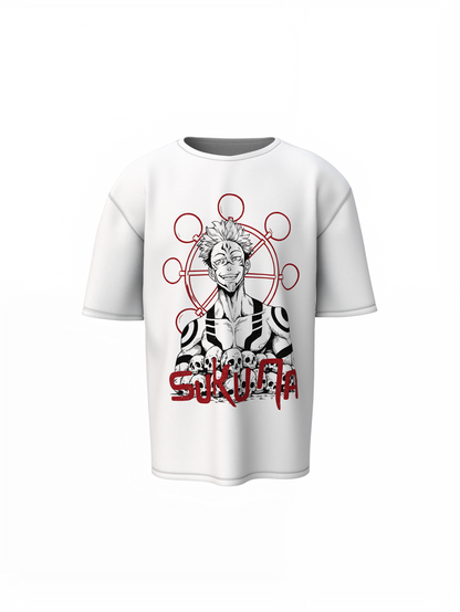 Sukuna Oversized T-Shirt Anime Streetwear Graphic Tee