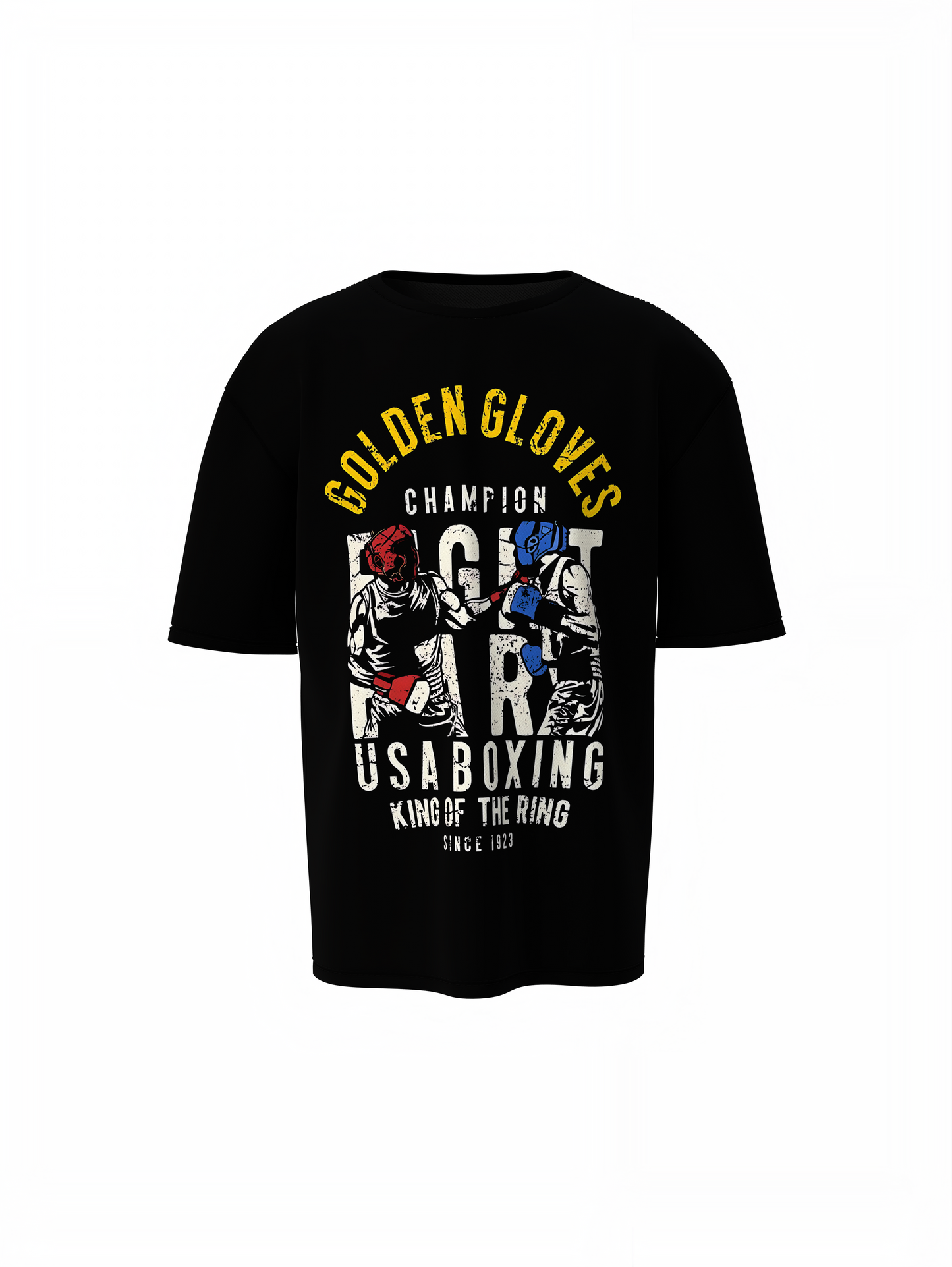 UFC Golden Gloves Oversized T-Shirt Bold Streetwear Tribute