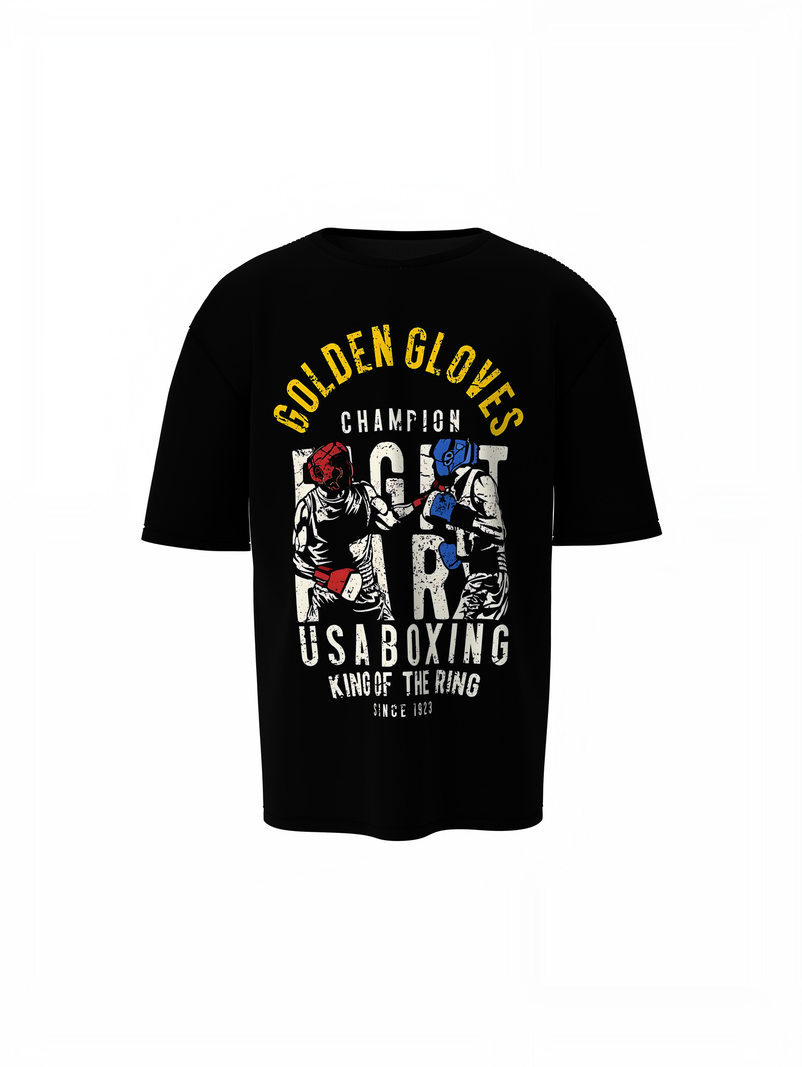 UFC Golden Gloves Oversized T-Shirt Bold Streetwear Tribute