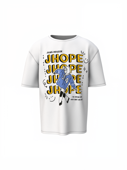 BTS J-Hope Oversized T-Shirt – Iconic K-Pop Streetwear Style