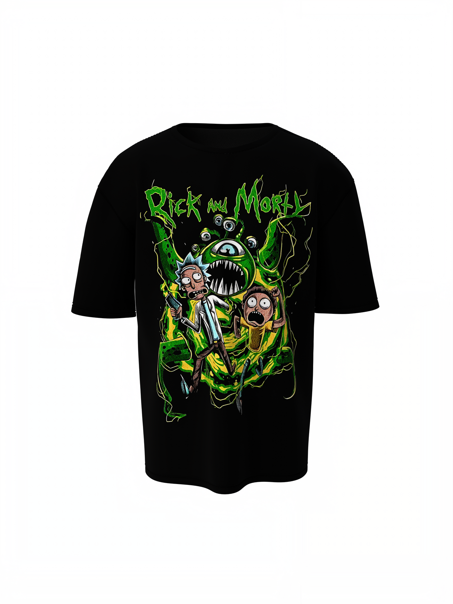 Green Monster Oversized T-Shirts Trendy Streetwear Style