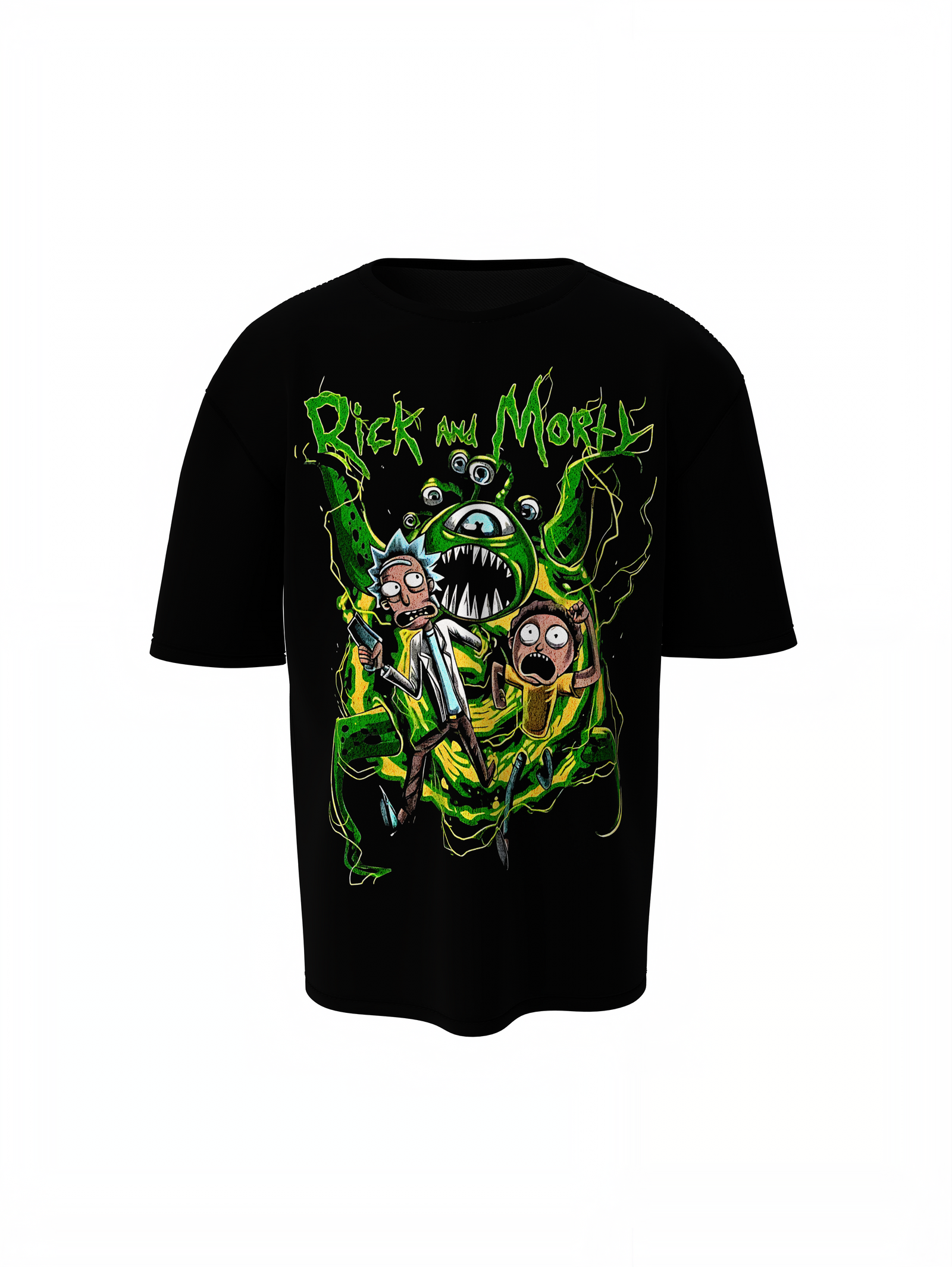 Green Monster Oversized T-Shirts Trendy Streetwear Style