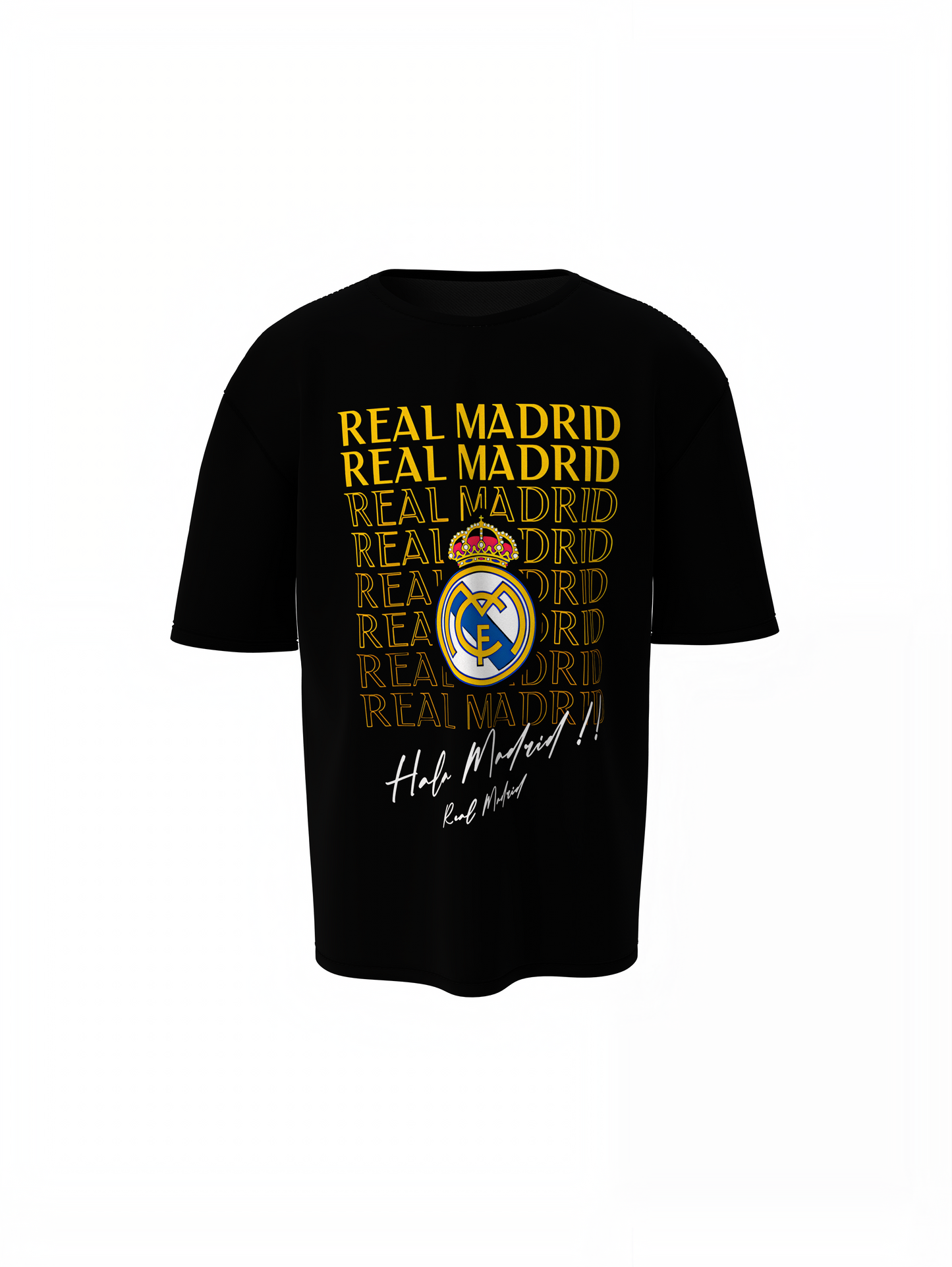 Real Madrid Oversized T-Shirt Printed Streetwear Style