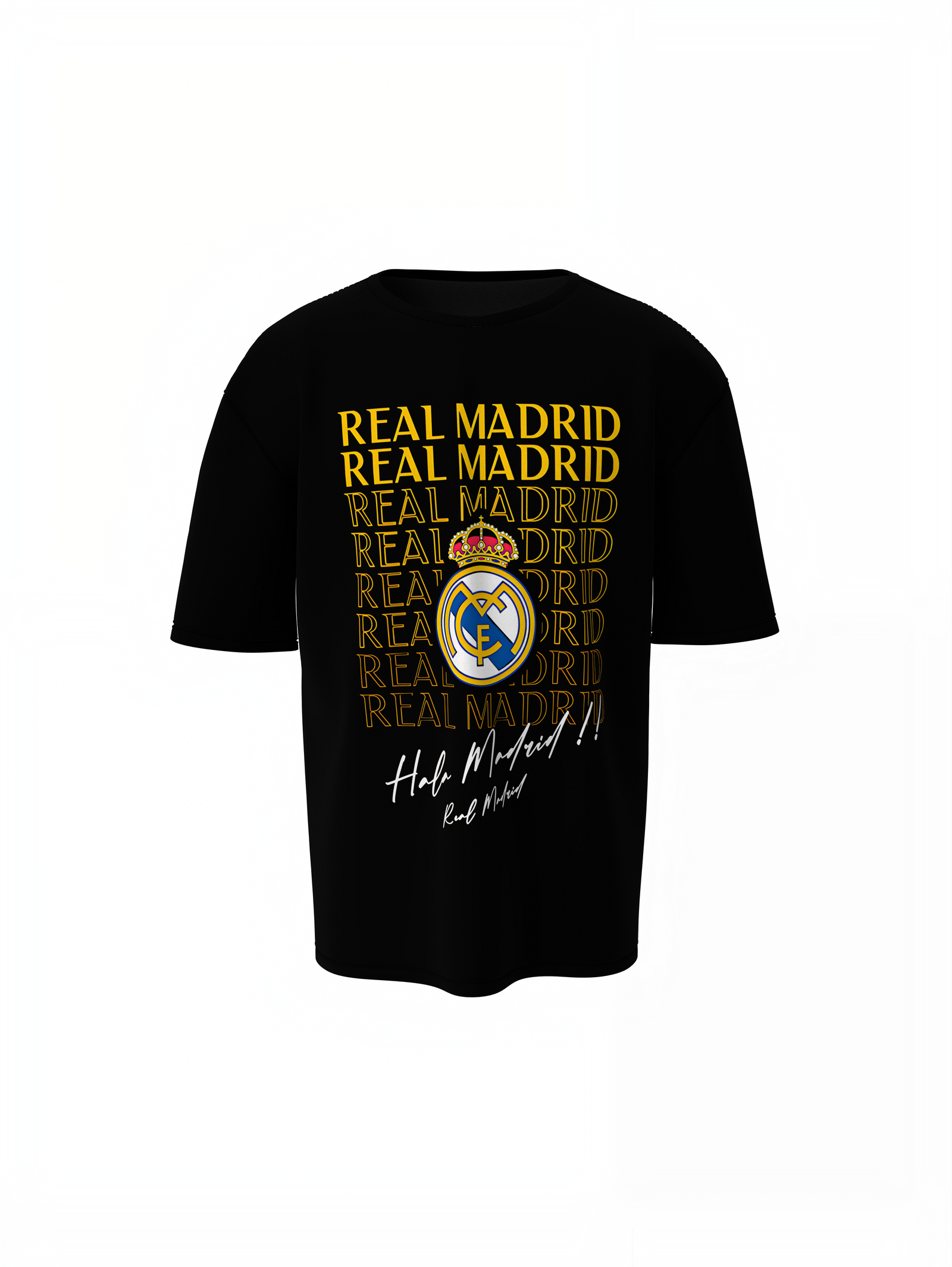 Real Madrid Oversized T-Shirt Printed Streetwear Style
