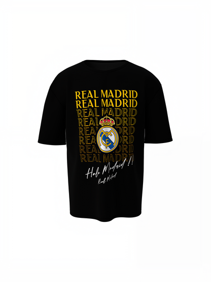 Real Madrid Oversized T-Shirt Printed Streetwear Style