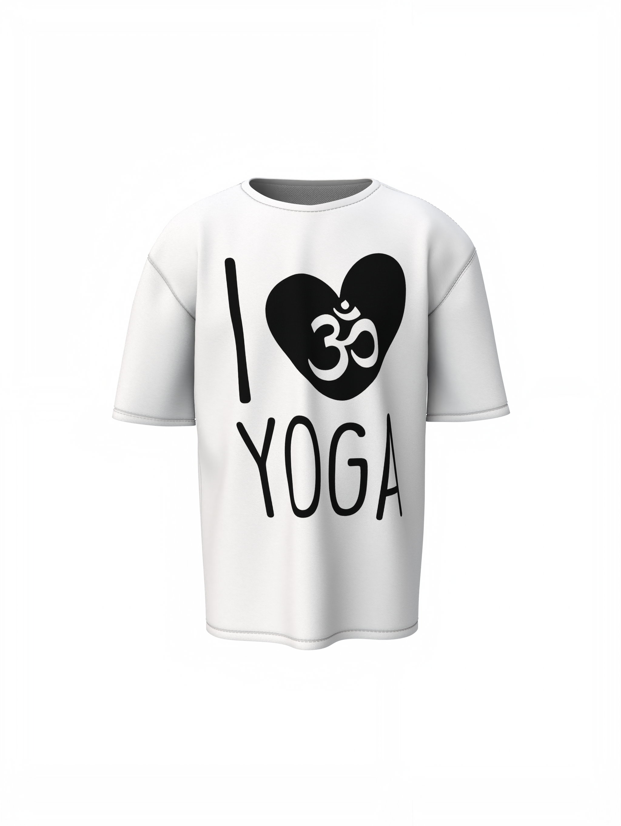 I Love Yoga Oversized T-Shirt