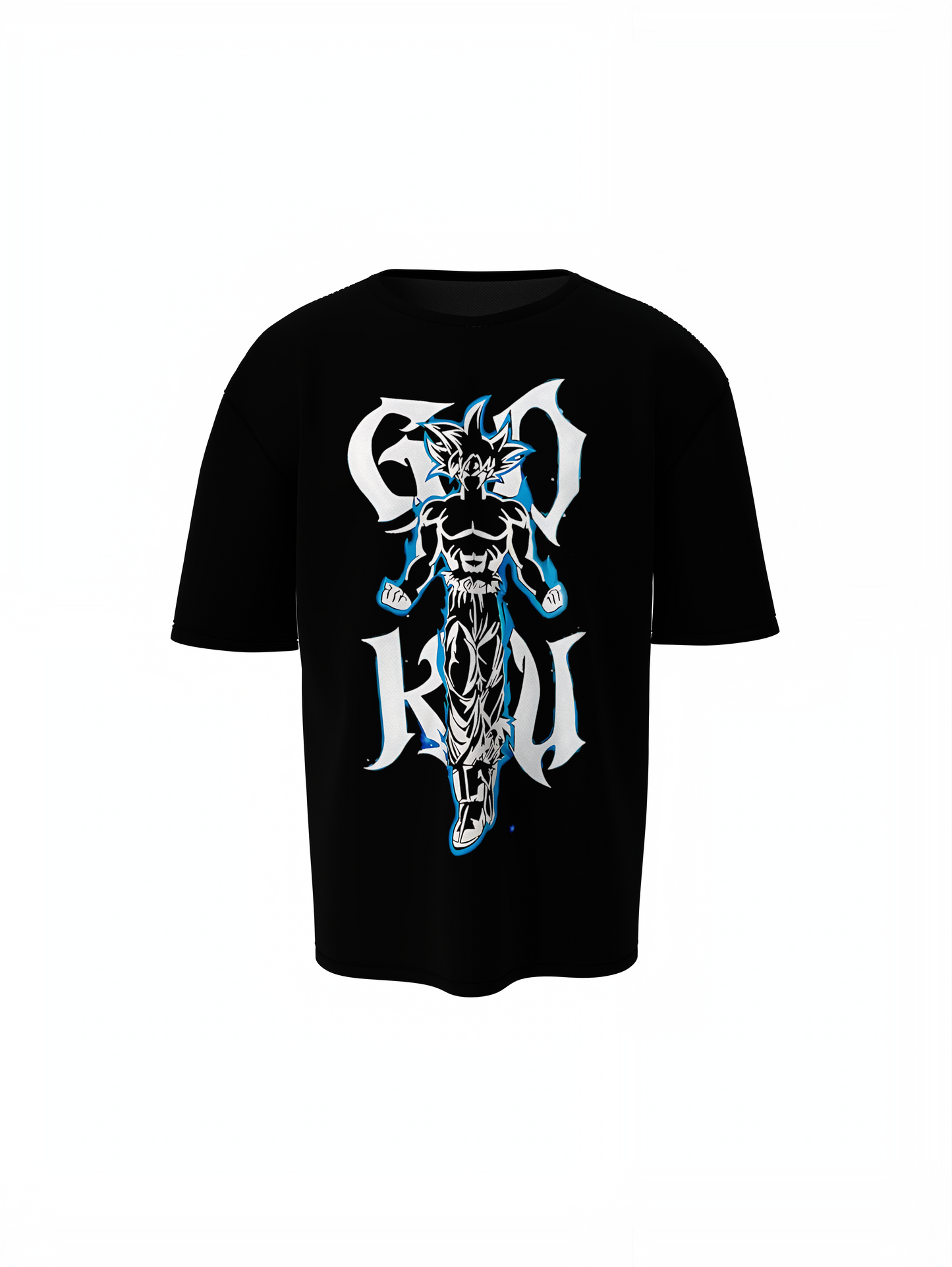 Strong Goku Anime Oversized T-Shirt Bold Fan Streetwear Fit