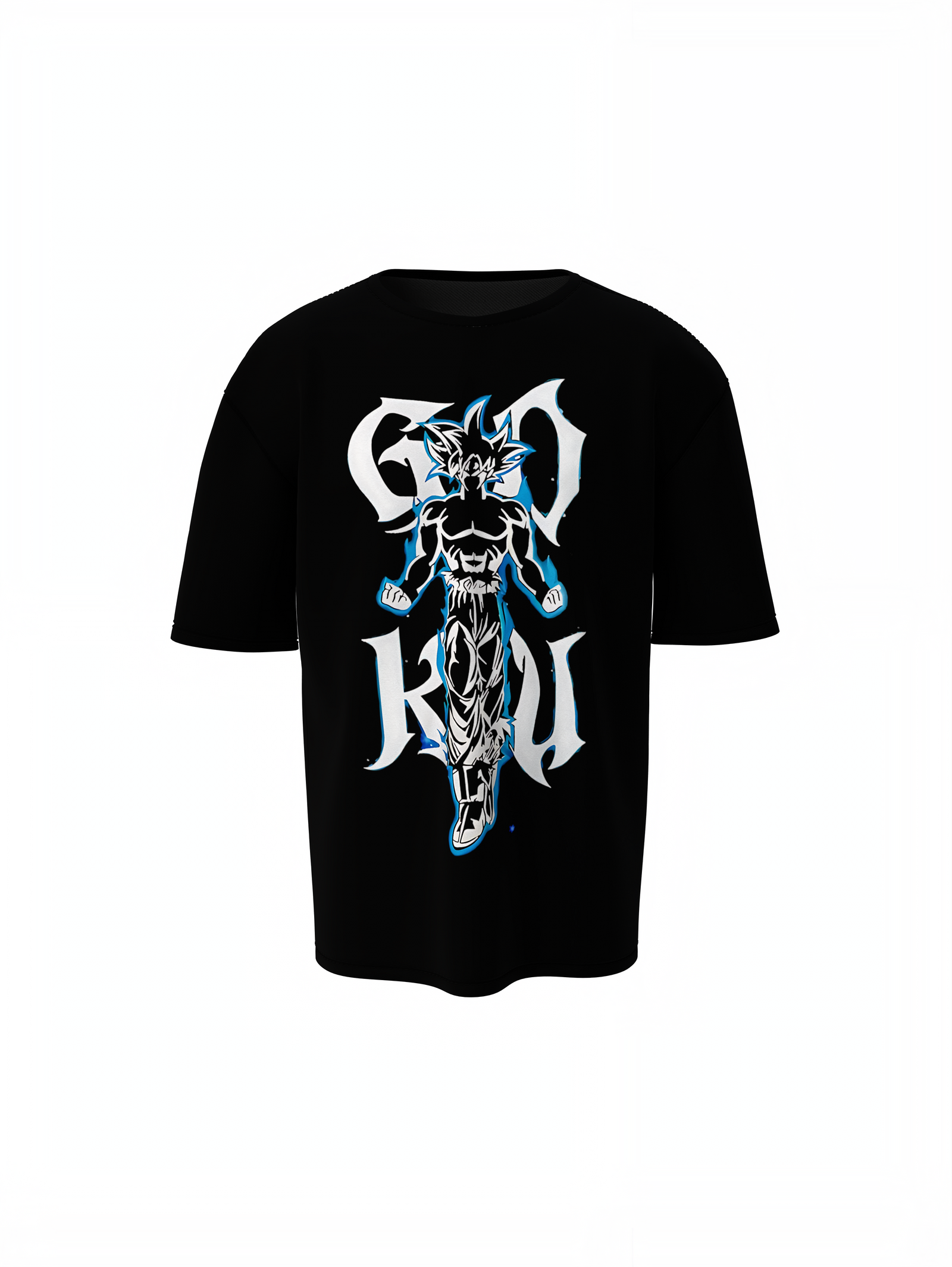 Strong Goku Anime Oversized T-Shirt Bold Fan Streetwear Fit