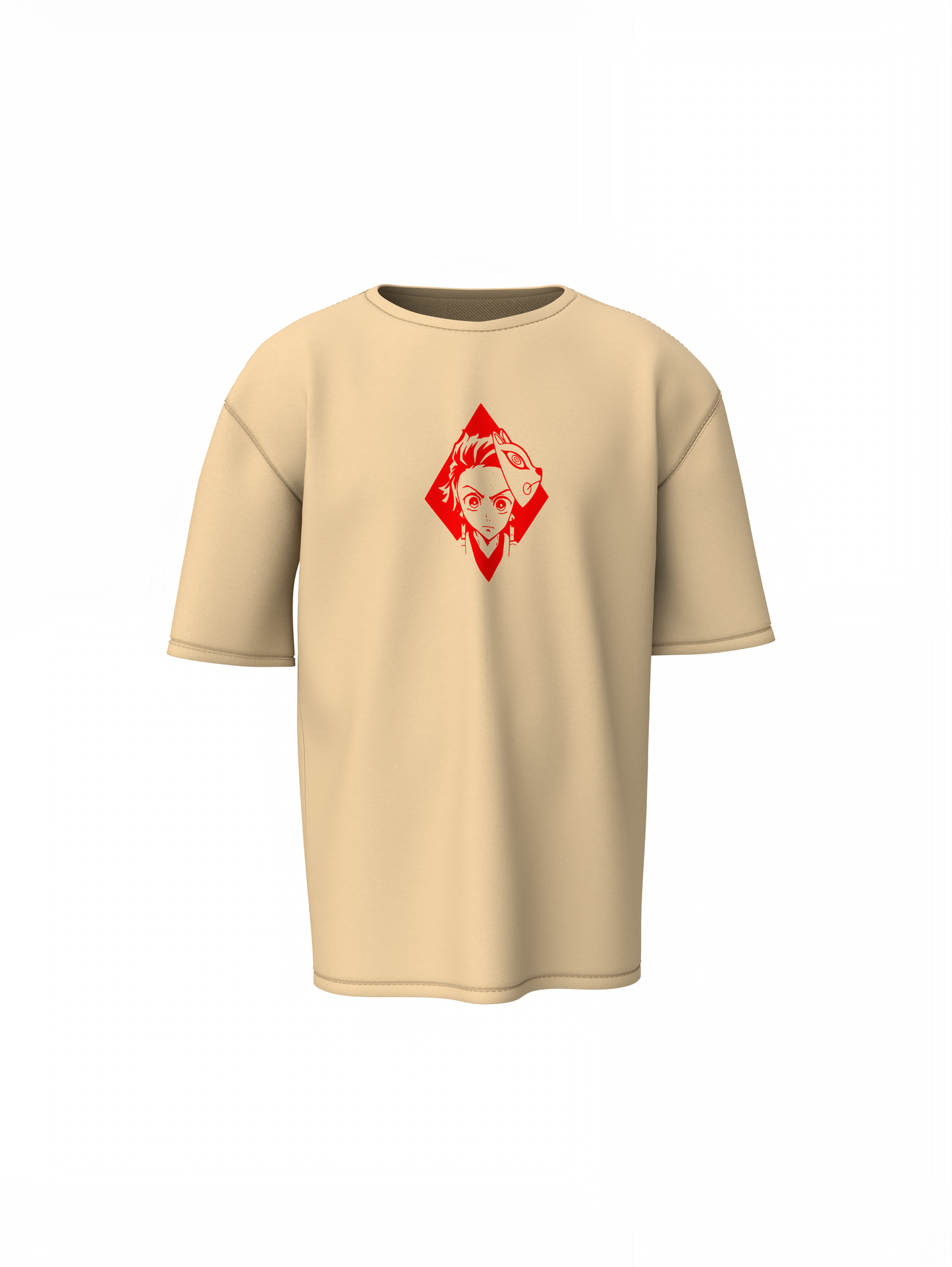 Tanjiro Kamado Oversized T-Shirts Anime Streetwear Tee