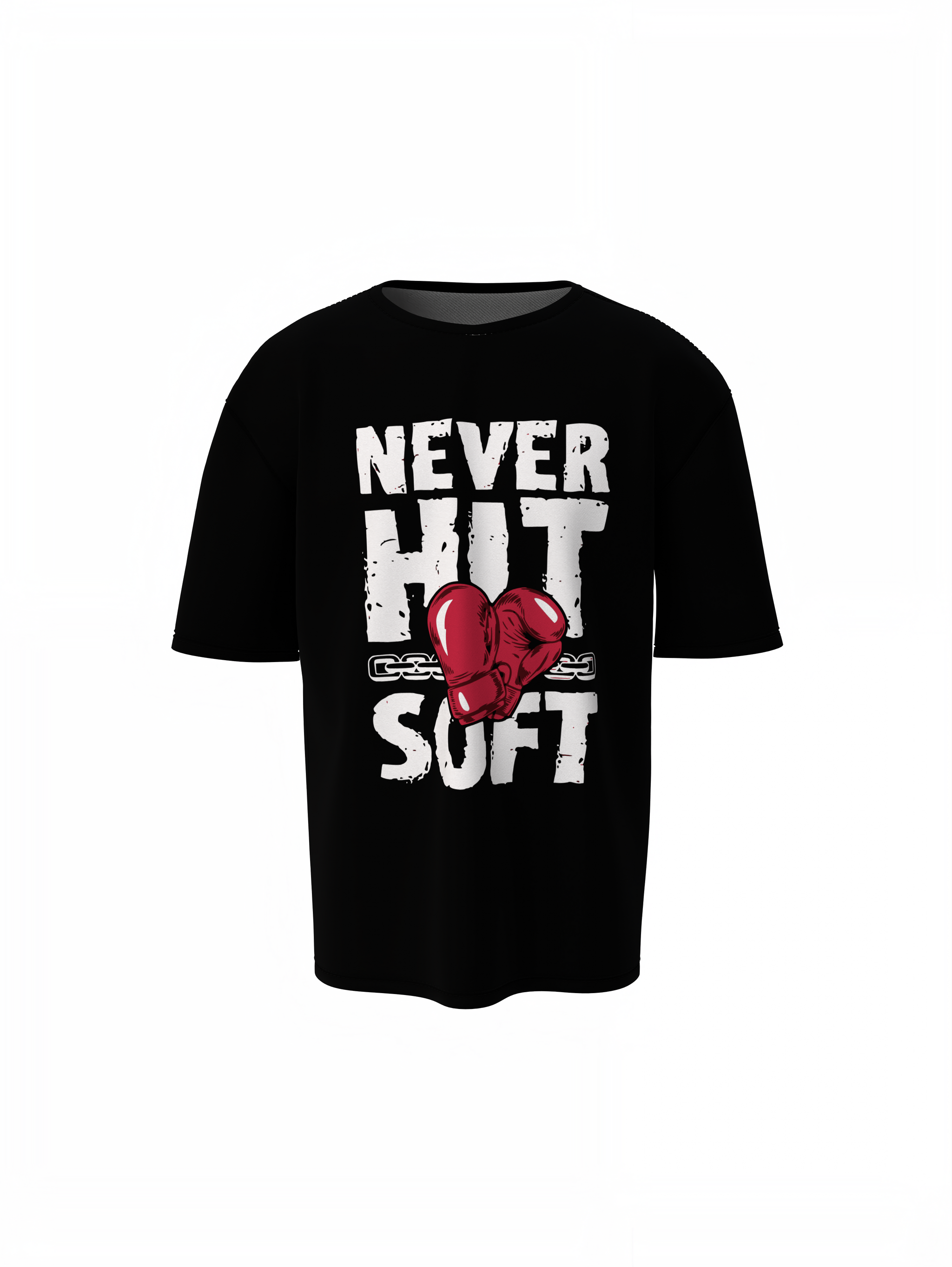 Never Hit Soft Oversized T-Shirts