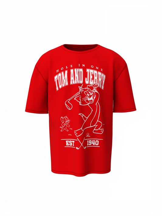 Oversized T-Shirts Hole In One Golf Design Relaxed Daily Wear