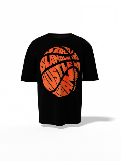 Hustle Team Oversized T-Shirt – Streetwear for Game Changers