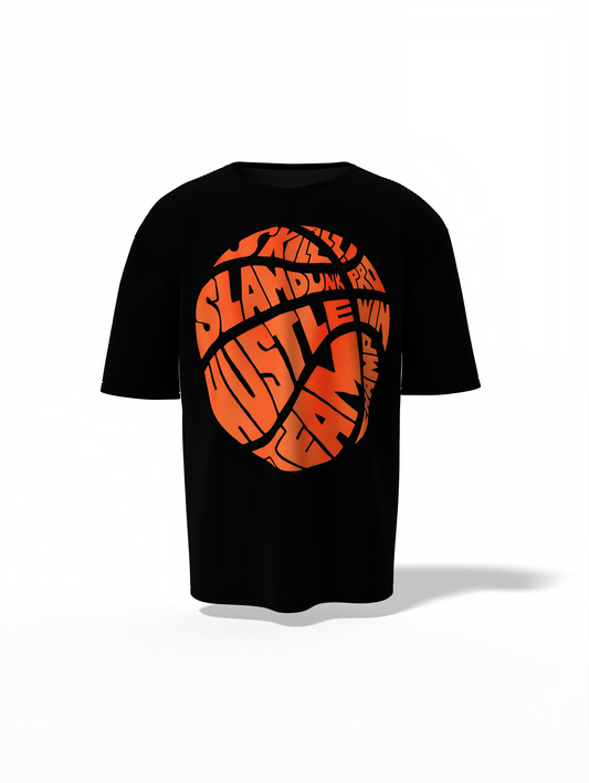 Hustle Team Oversized T-Shirt – Streetwear for Game Changers