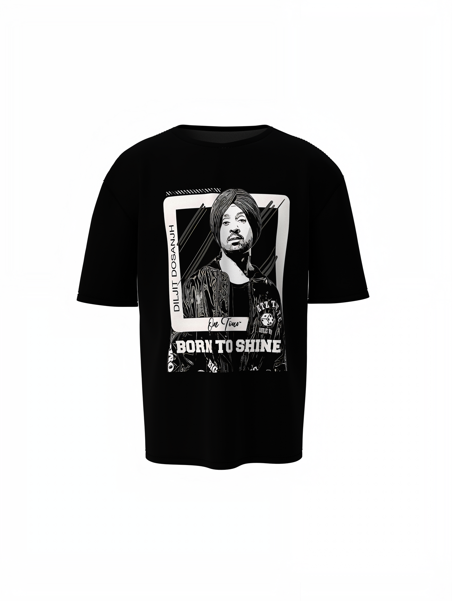 On Tour Oversized T-Shirt Travel Vibes Streetwear Of Diljit