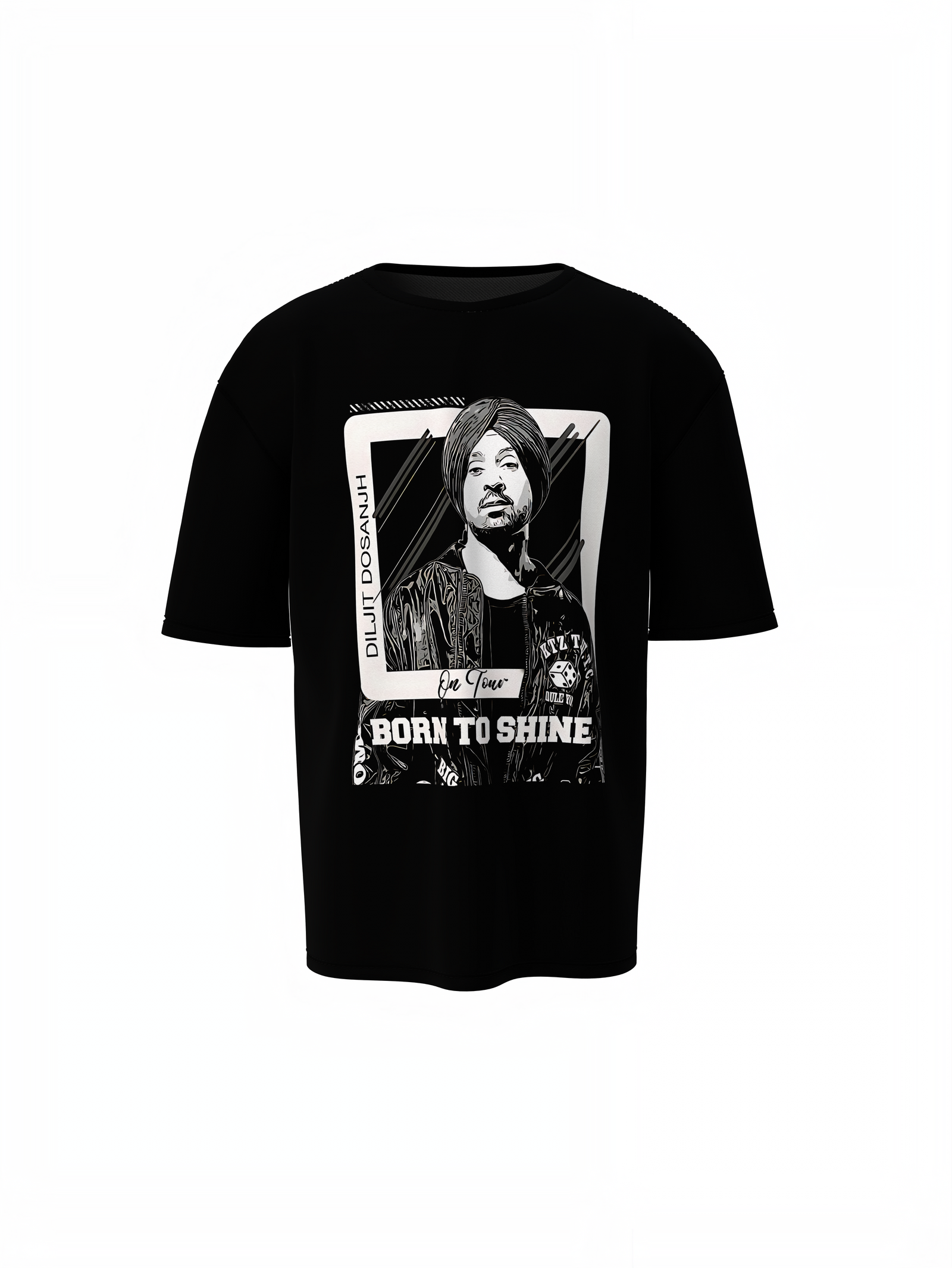 On Tour Oversized T-Shirt Travel Vibes Streetwear Of Diljit