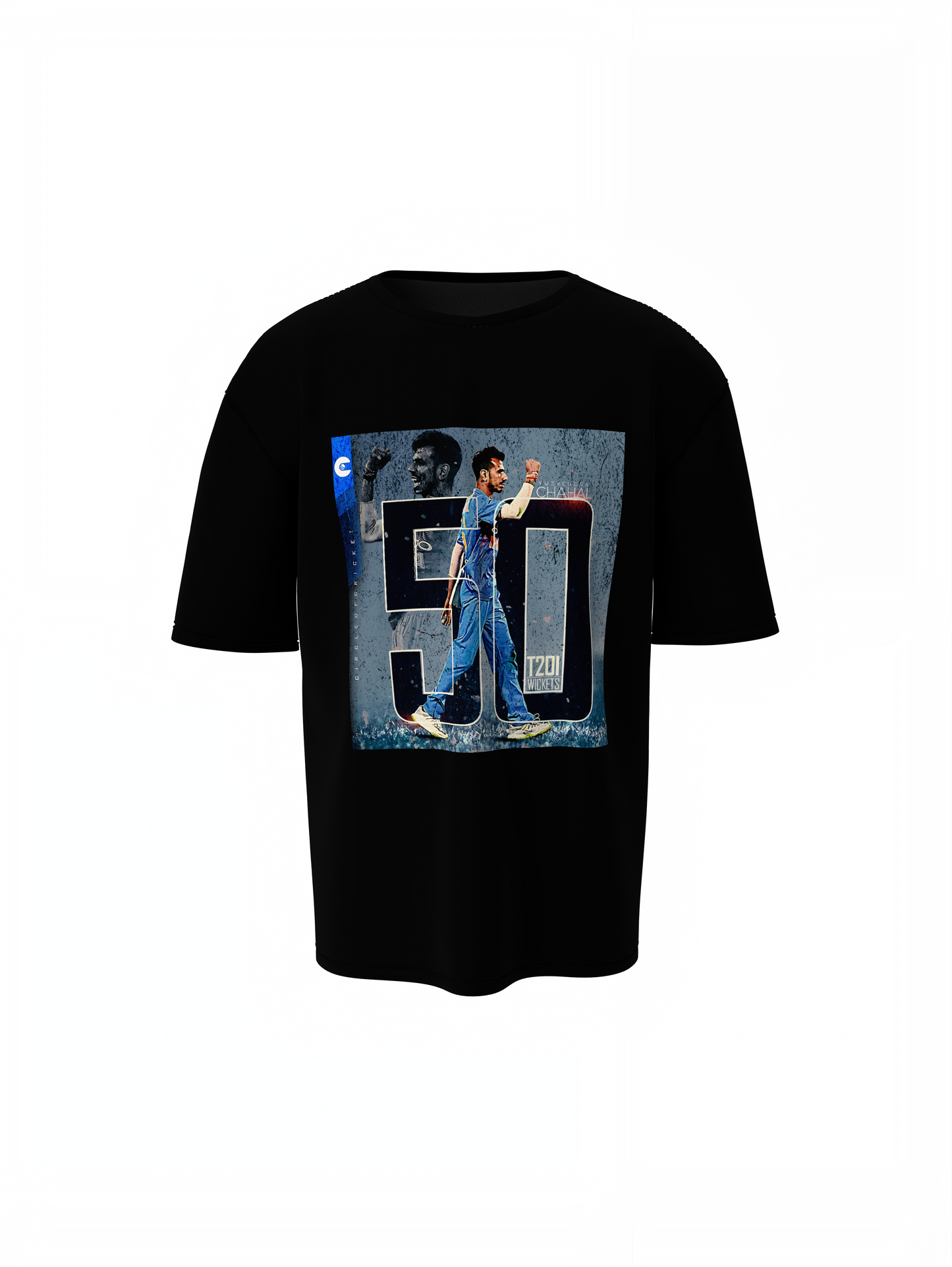 Chahal 50 Oversized T-Shirt Cricket Streetwear Style Tee