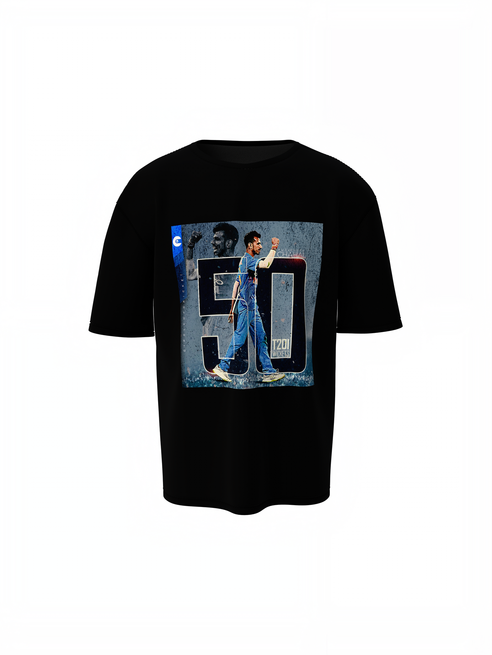 Chahal 50 Oversized T-Shirt Cricket Streetwear Style Tee