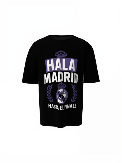 Madrid Dynasty Graphic Oversized T-Shirt – Football Fan Tee