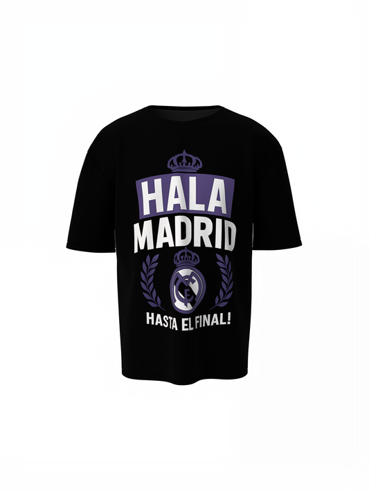 Madrid Dynasty Graphic Oversized T-Shirt – Football Fan Tee