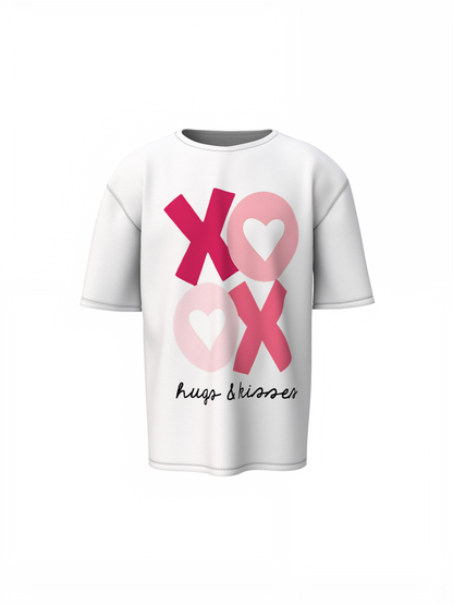 Love XOXO Oversized T-Shirt Relaxed Streetwear Playful Tee