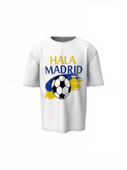 Hala Madrid Word Art Oversized T-Shirt