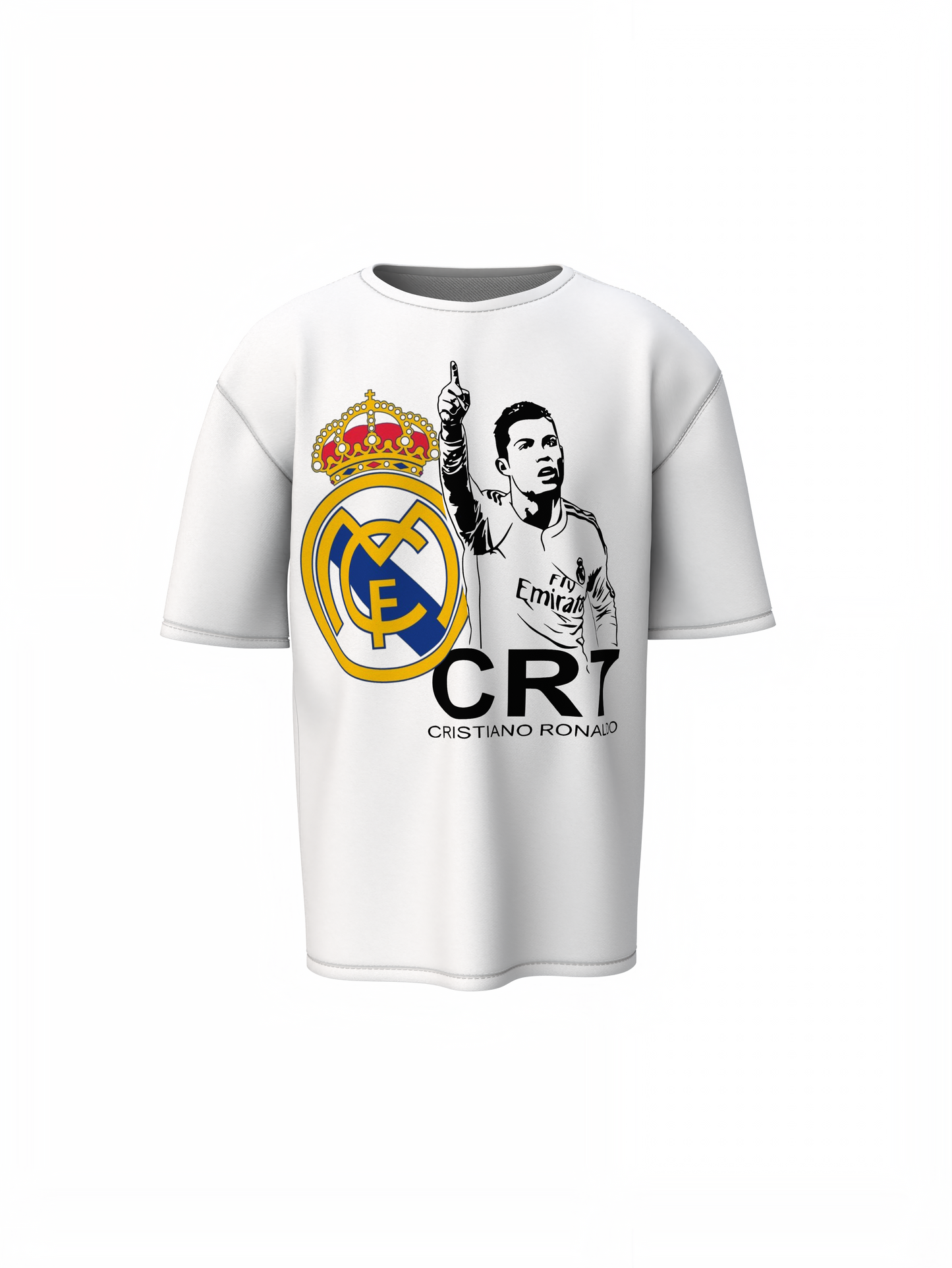 CR 07 Oversized T-Shirt Bold Graphic Streetwear Style