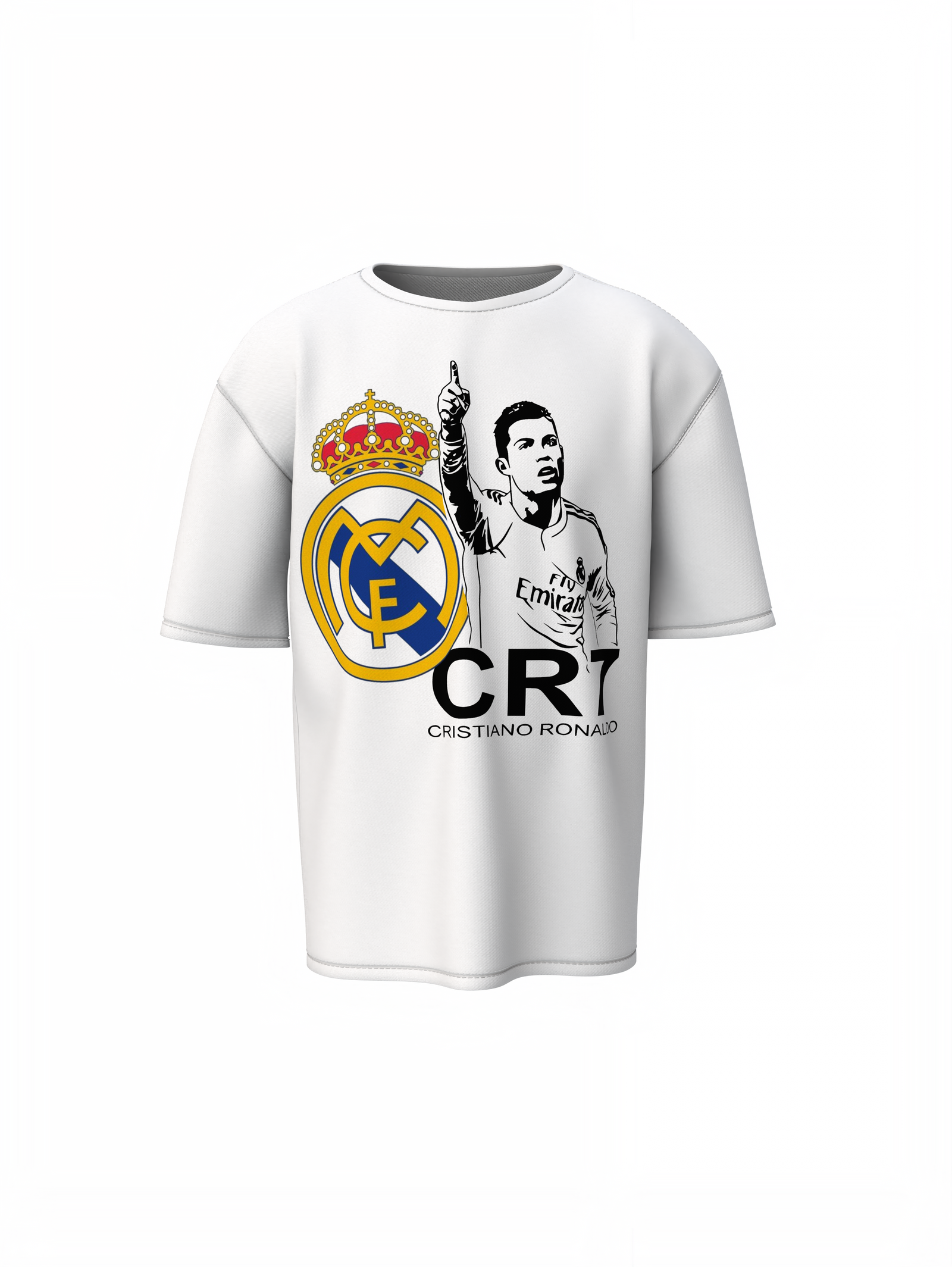 CR 07 Oversized T-Shirt Bold Graphic Streetwear Style