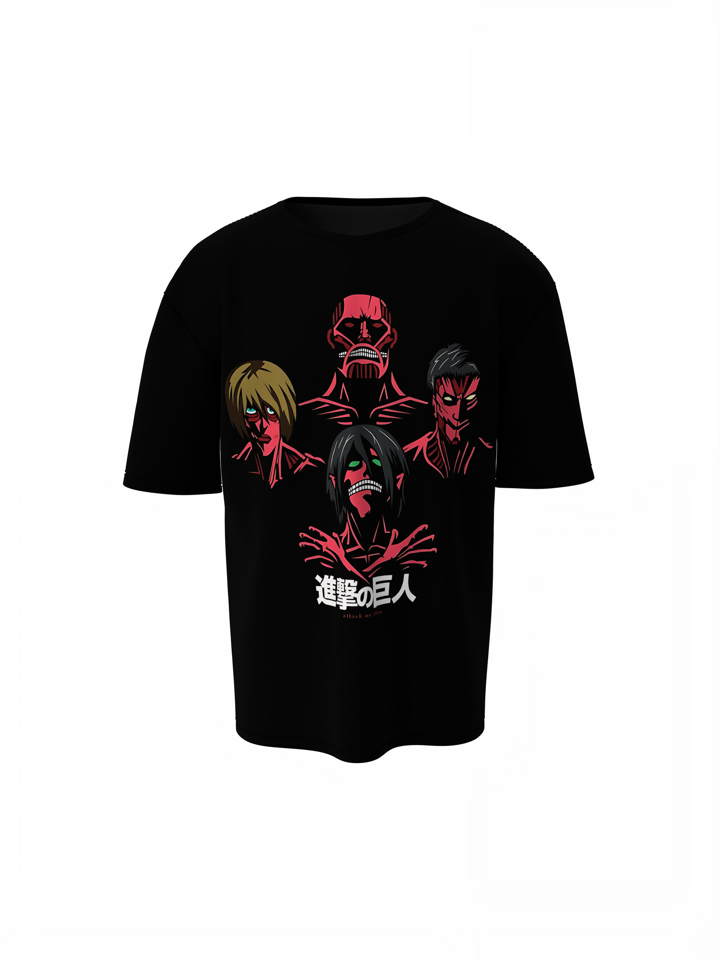 Characters Face Oversized T Shirts Stylish Casual Wear