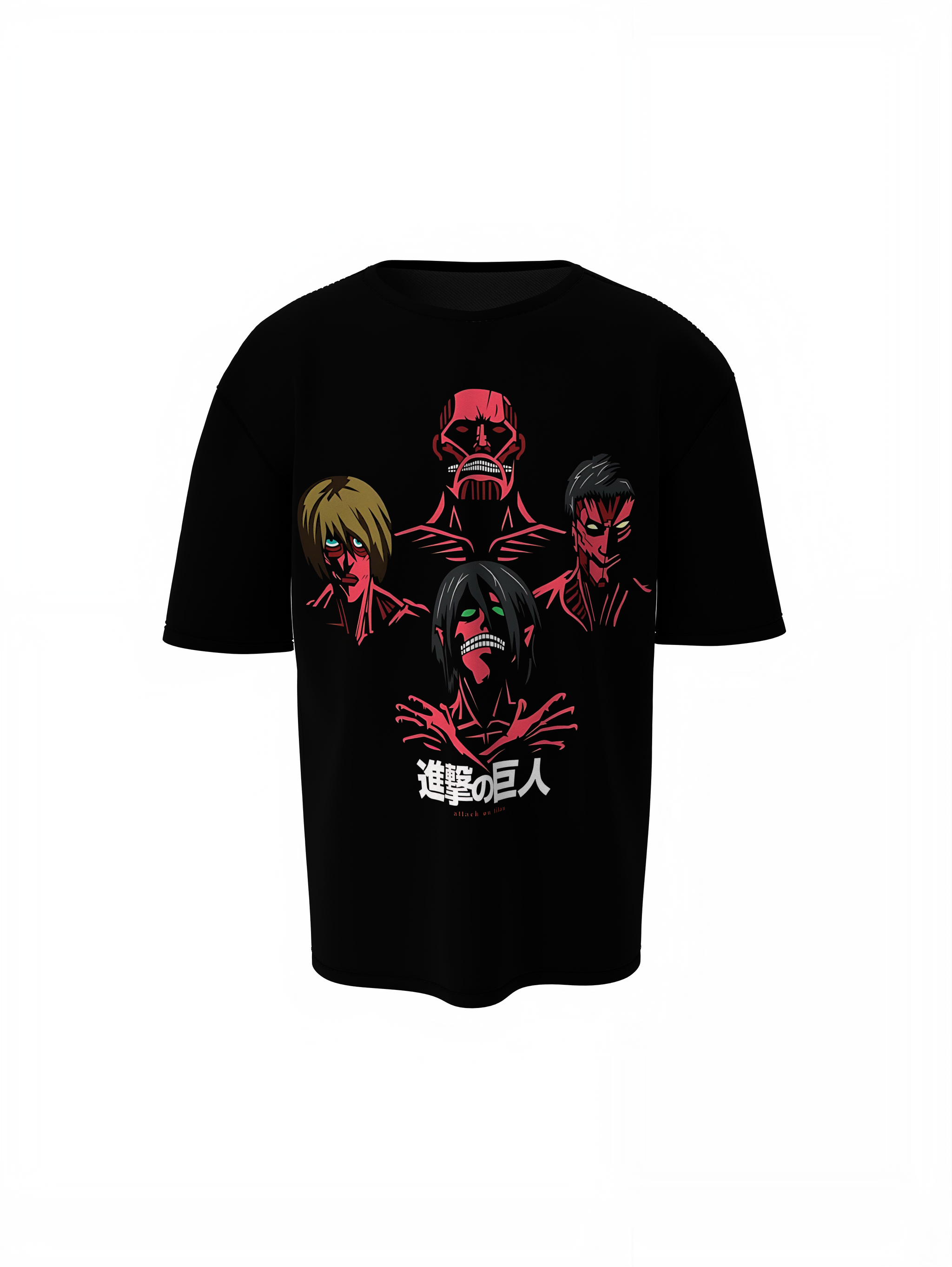 Characters Face Oversized T-Shirts