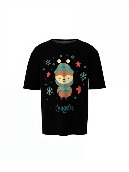 Snuggles Oversized T-Shirts for Cozy Cute Casual Wear Style
