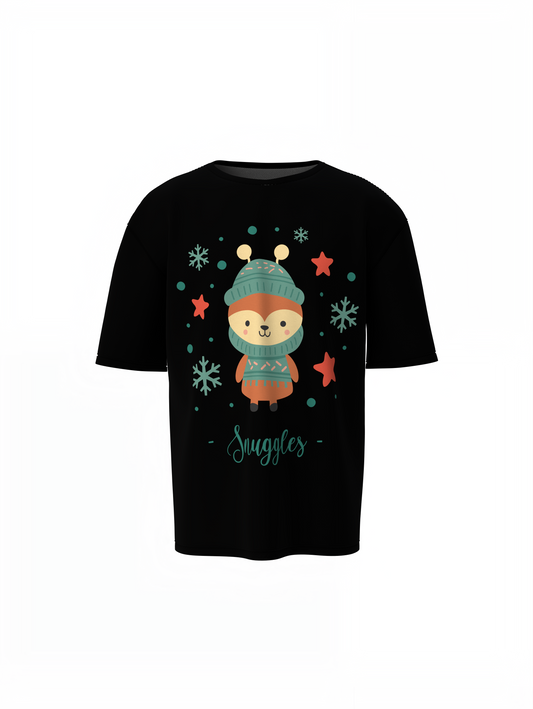Snuggles Oversized T-Shirts for Cozy Cute Casual Wear Style