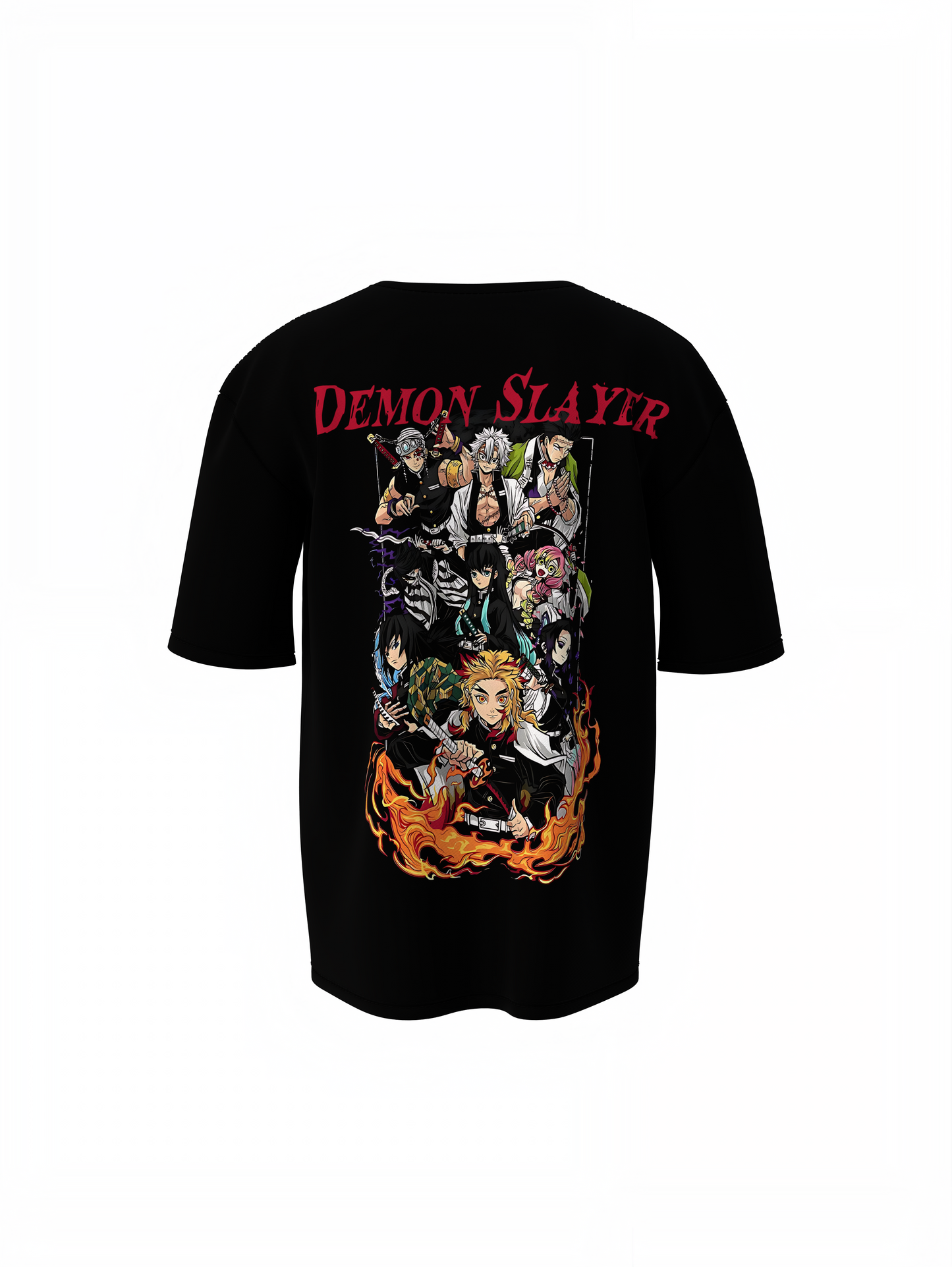 Demon Slayer Oversized T-Shirts – Comfortable Anime Fashion.