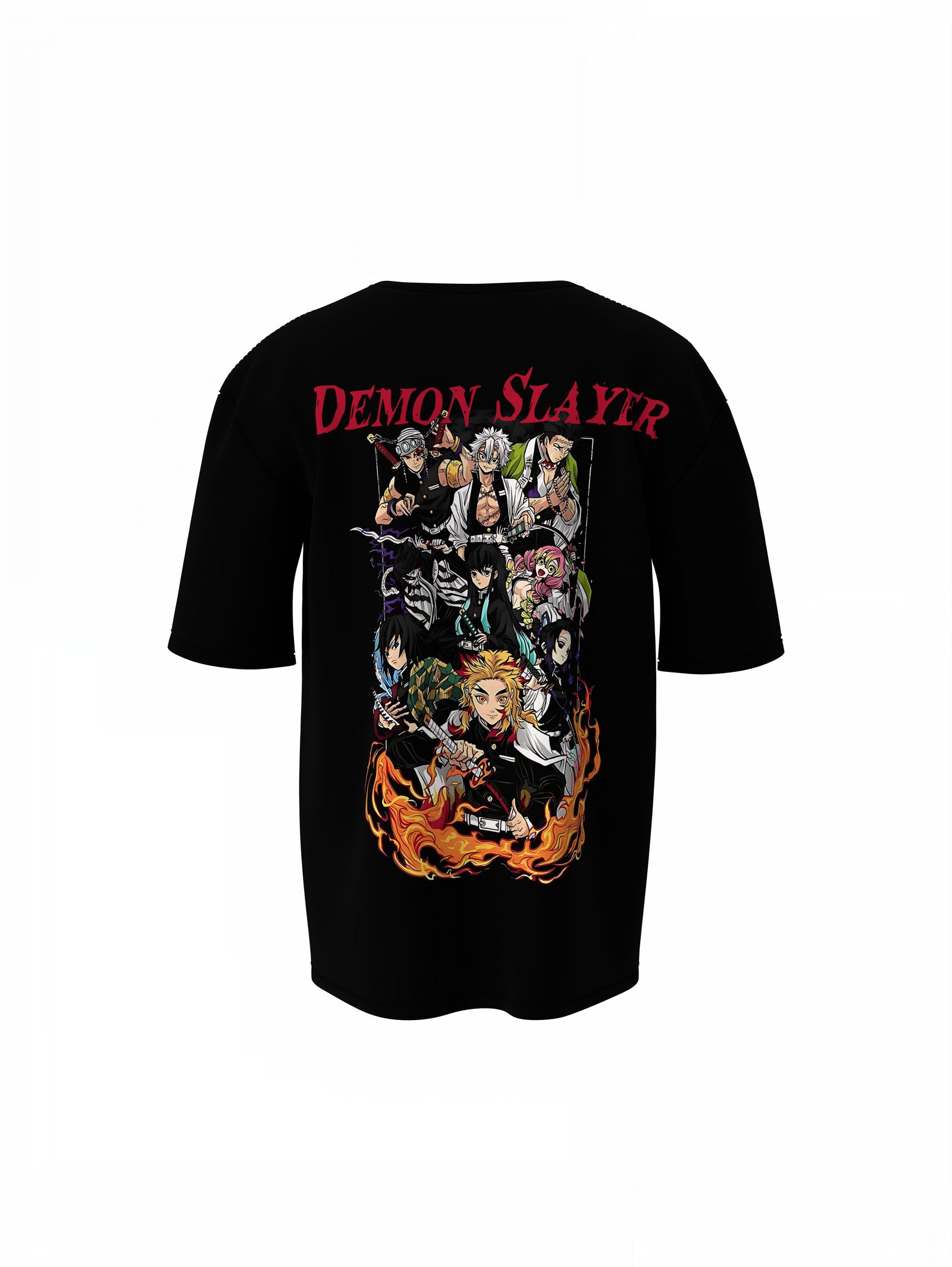 Demon Slayer Oversized T-Shirts – Comfortable Anime Fashion.