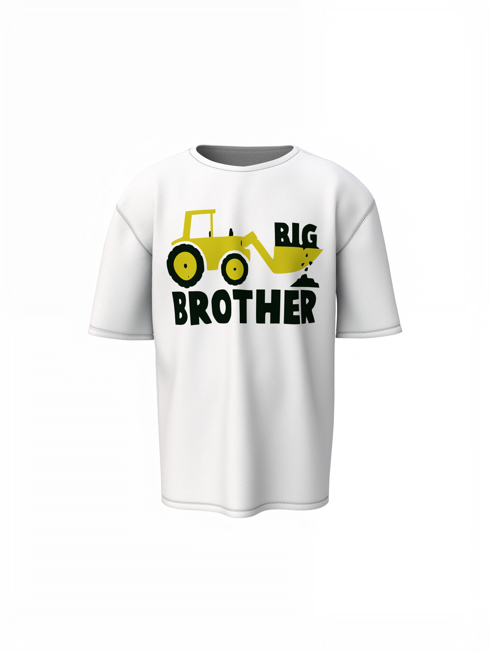 Big Brother JCB Oversized T-Shirt Fun Casual Graphic Tee