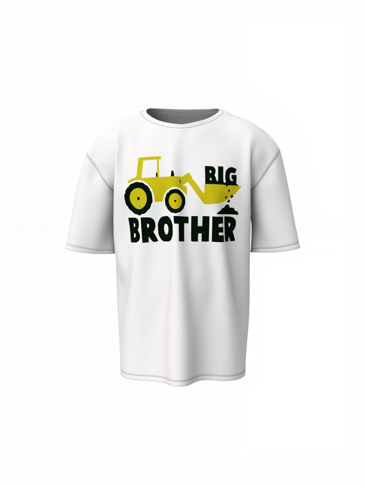 Big Brother JCB Oversized T-Shirt Fun Casual Graphic Tee