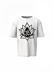 Om Inside Lotus Oversized T-Shirts