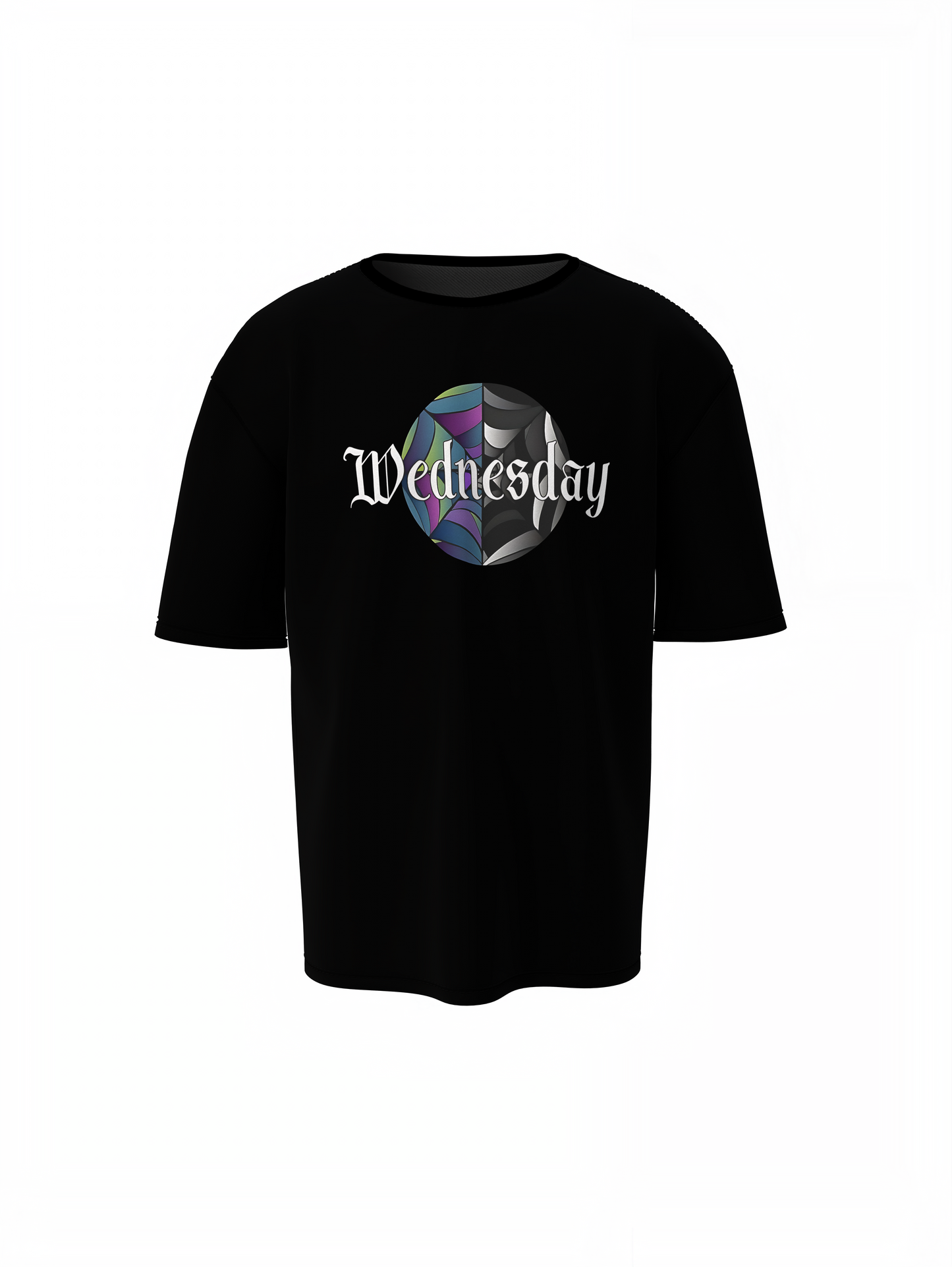 Spider Net Graphic Oversized T-Shirt