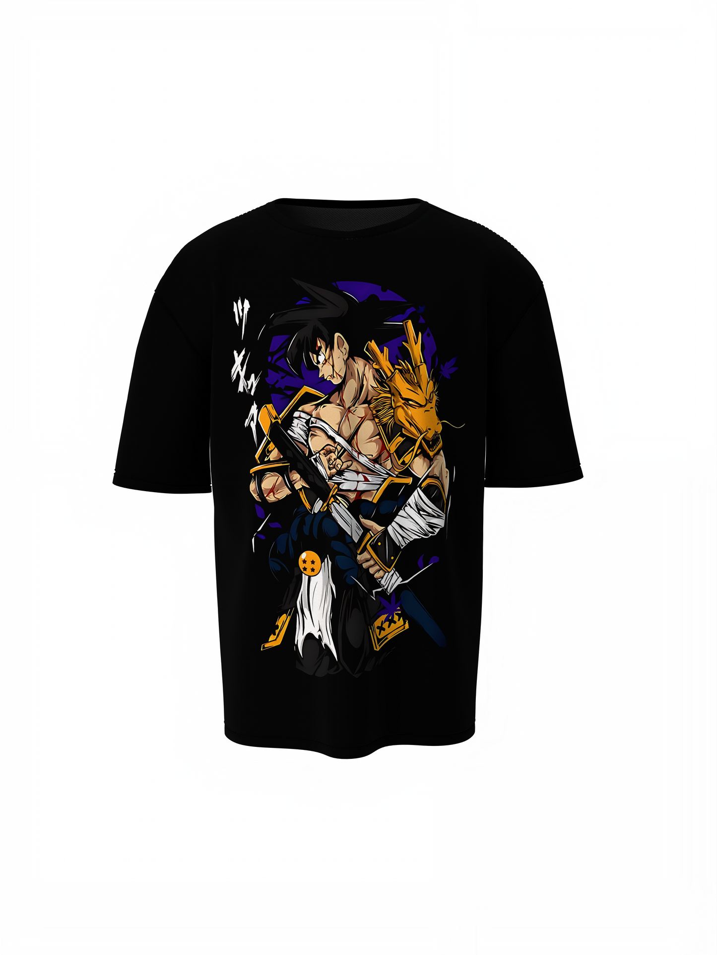 Goku and Vegeta Oversized T-Shirt Saiyan Duo Anime T-Shirts