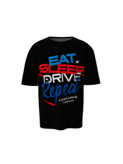 Eat Sleep Drive Oversized T-Shirts