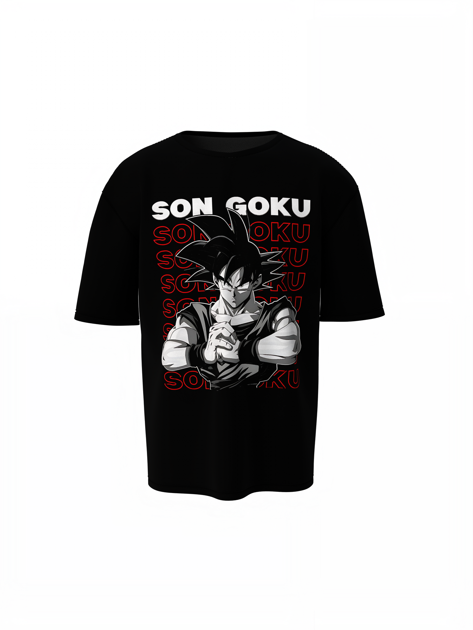 Goku Anime Graphic Oversized T-Shirt Saiyan T-Shirt for Fans