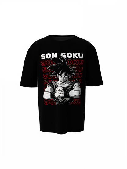 Goku Anime Graphic Oversized T-Shirt Saiyan T-Shirt for Fans
