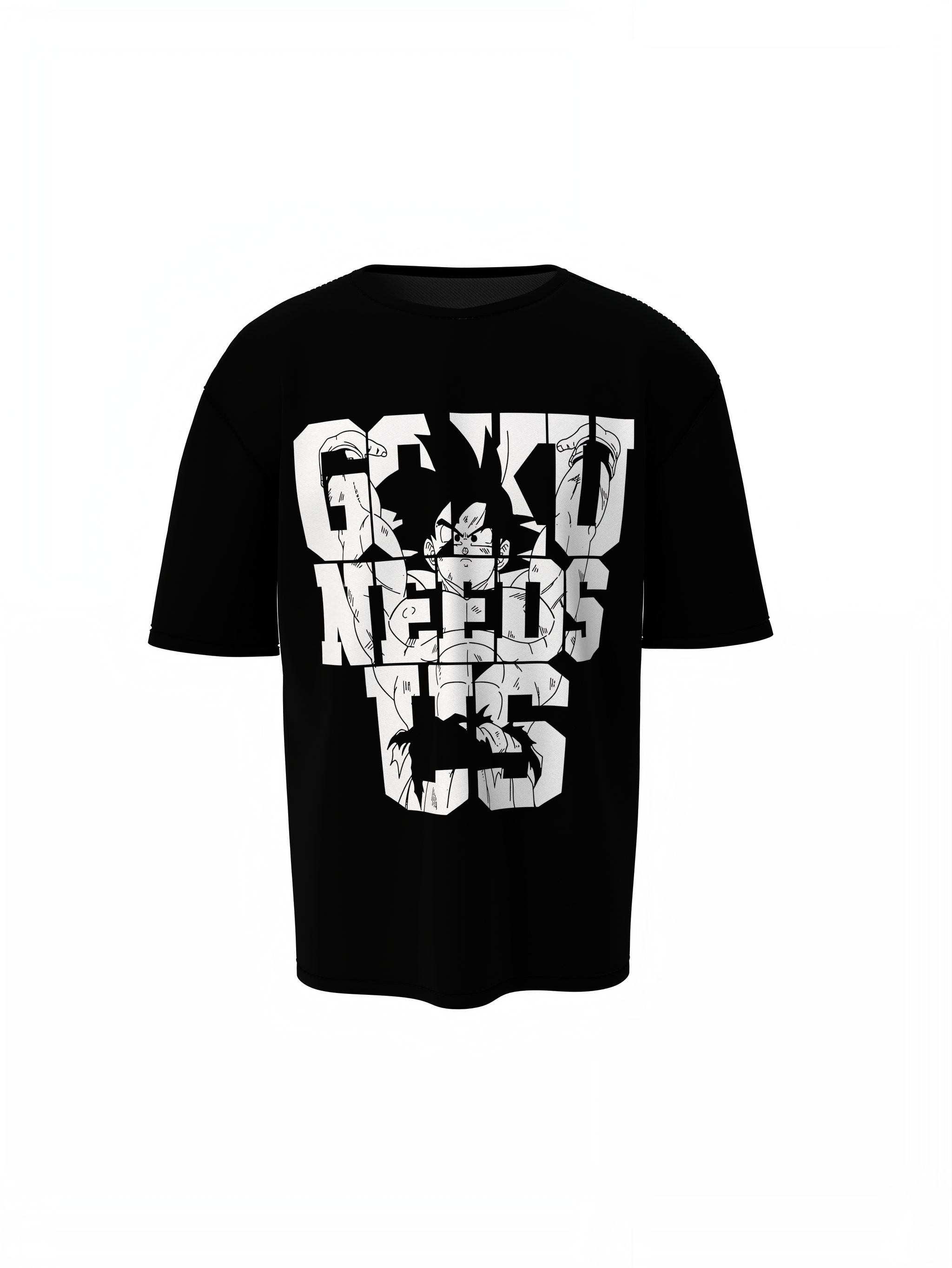 Goku Needs Us Oversized T-Shirt