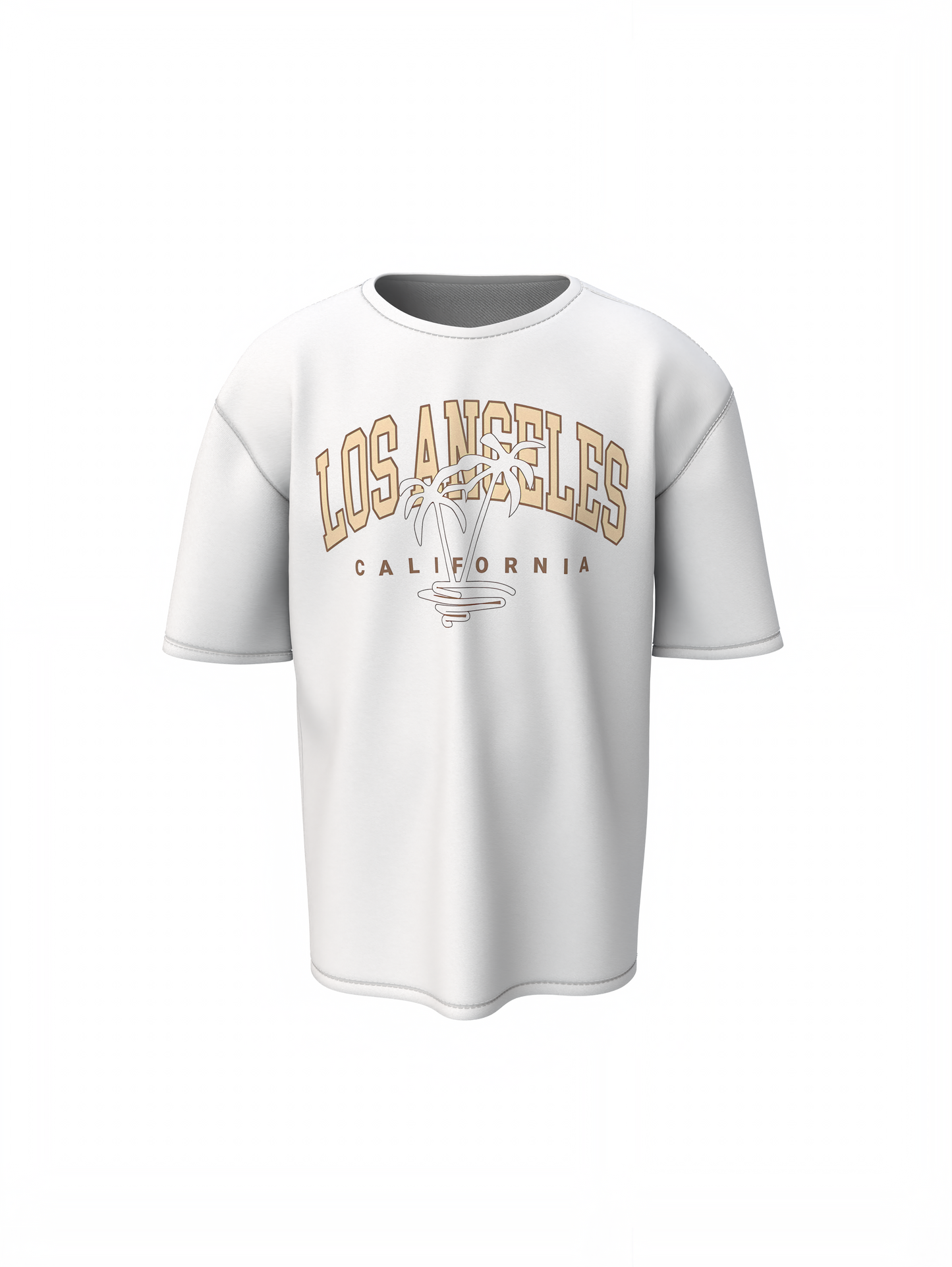 California White Oversized T-Shirt – Classic Streetwear Look