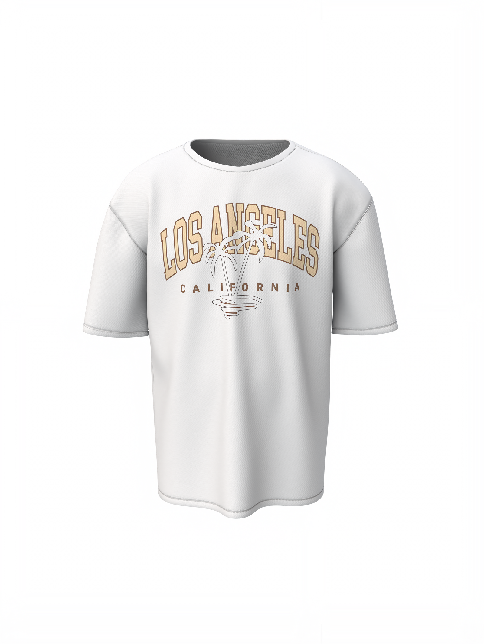California White Oversized T-Shirt – Classic Streetwear Look