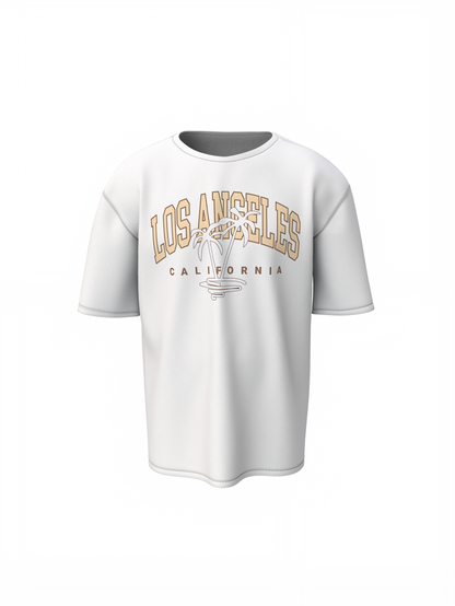 California White Oversized T-Shirt – Classic Streetwear Look